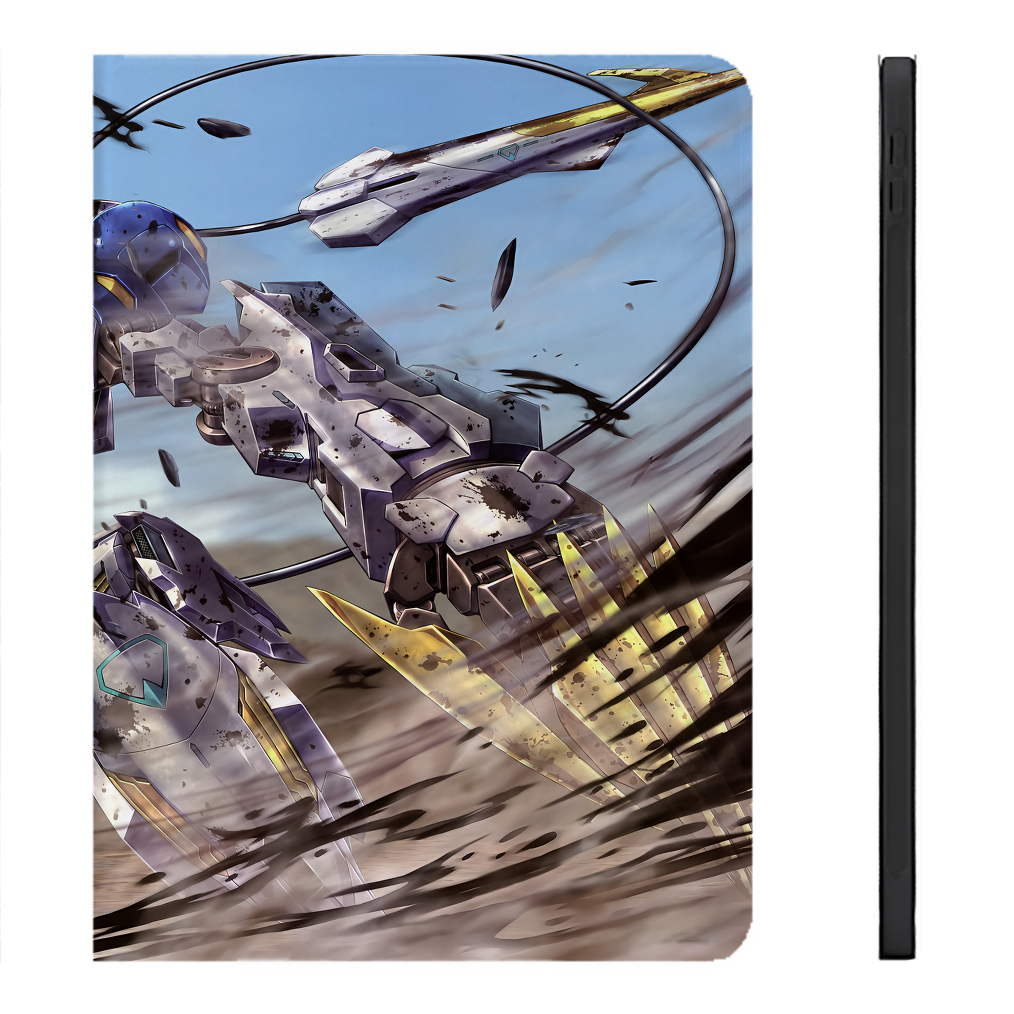 （画像用） 機動戦士ガンダム Mobile Suit Gundam IPadケース ペンホルダー付き ブックスタイルデザイン